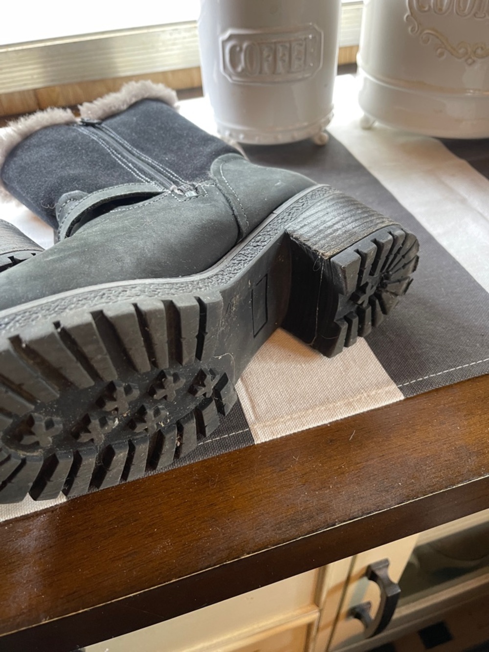 Overland black moto boots. - Picture 3 of 10